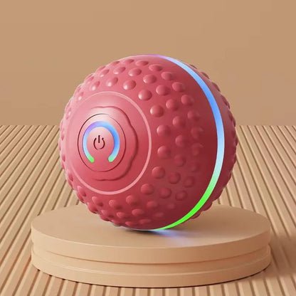 Fuzztik Interactive Dog Toy Ball - 2025 Upgrade, Durable TPR Material, USB Rechargeable Automatic Rolling & Vibrating Ball for All Dog Sizes, Anti-Biting High-Quality Design